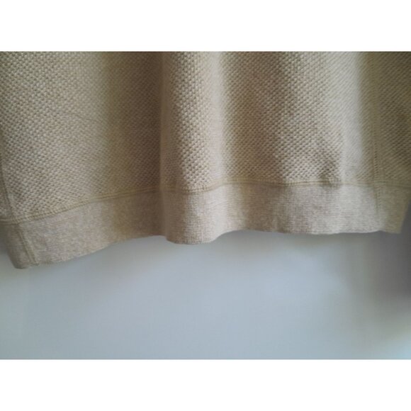 Vtg Tommy Bahama Quarter Zip Comfy Winter Textured Dad Sz XL Polo Sweater Khaki - Picture 5 of 9